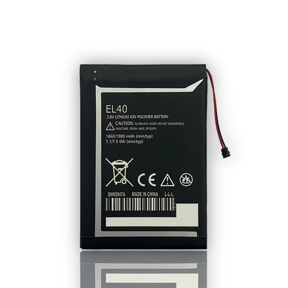 EL40  Replacement Battery For Motorola Moto E XT1019 XT830C XT1021 High Quality Lithium Batteries Mobile Phone +Gift tool