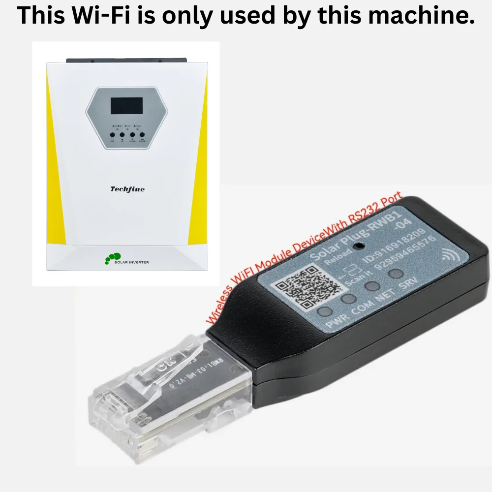 Wireless Device WiFi Module With RS232 Remote Monitoring Solution For Off Grid Hybrid Solar Inverter WIFI Module Port