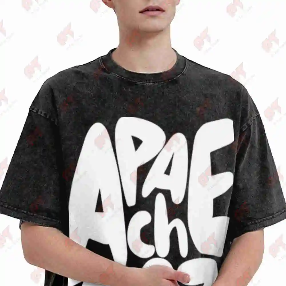 Apache 207 Tour Vintage Washed Tee Pure Cotton T-Shirt