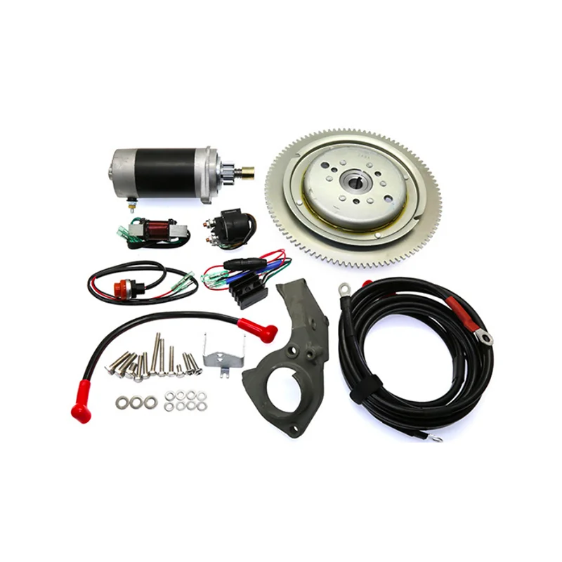 Für Yamaha 63V-85550-00 61N-85550-10 66T-85550-00 15 PS 2-Takt-Bootsmotoren Elektrostart 2-Takt-Motorsatz Elektrostart-Kit