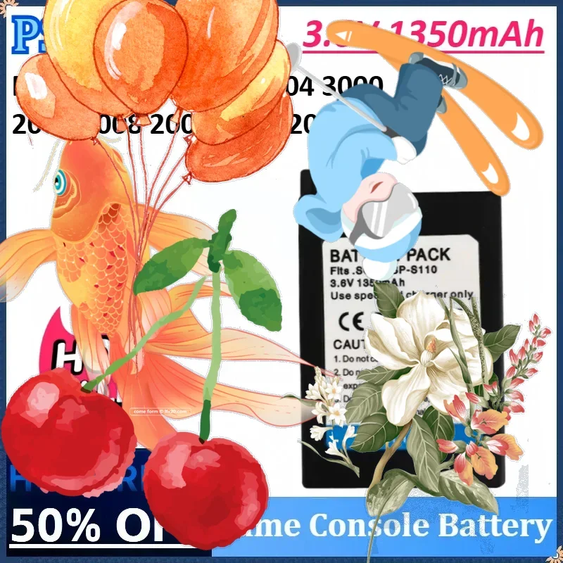 

3.6V 1350mAh PSP-S110 Game Console Battery for Sony PSP-2000 PSP-3000 PSP-3004 PSP-3001 PSP-3008 PSP-2004 PSP-2006 PSP-2005