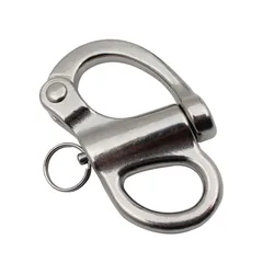 Stainless Steel Quick Release Boat Anchor Chain Eye Shackle Swivel Hook Snap Marine 52mm For Universal Applications Accessories