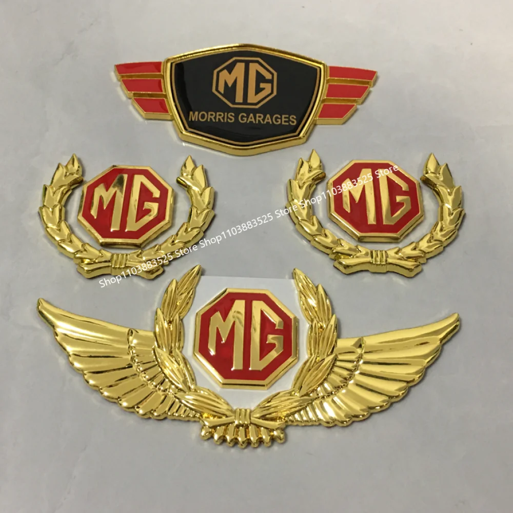 

Golden Pasted Metal Stickers For MG Car Cyberster ES5 ONE ZS HS MG4 MG5 MG6 MG7 GT GS MG3 EZS 3SW MARVEL emblem badge Sticker