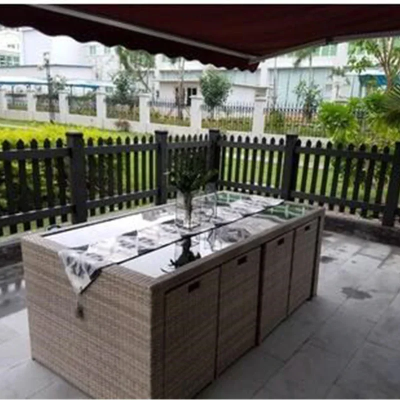 Silla de mimbre para exteriores, hotel, alojamiento en familia, balcón al aire libre, villa de ocio, terraza, patio, jardín, combinación de mesa y silla