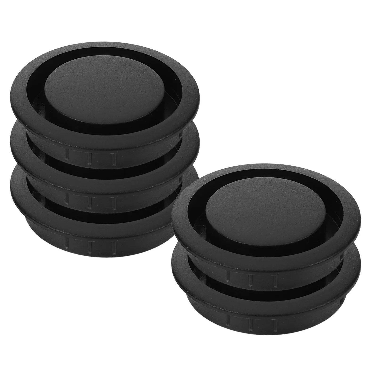 

5pcs Ventilation Hole Cover Circular Cabinet Air Vent Gray Plastic Durable Non Rust Fade Resistant Furniture Decor Soffit Vents