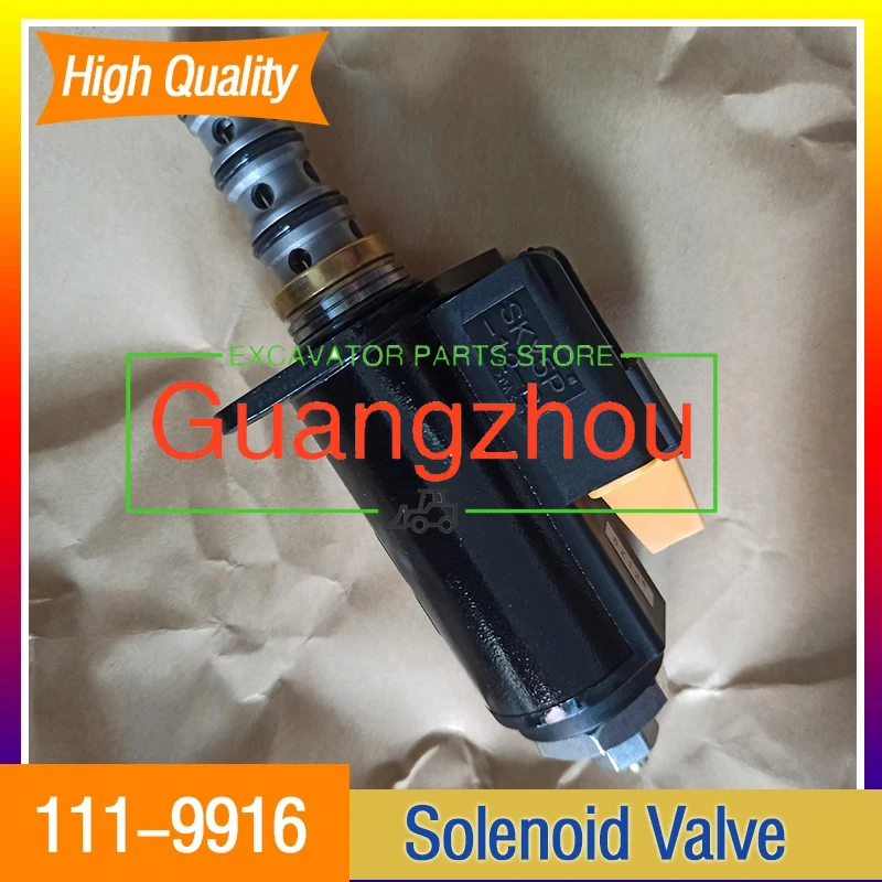 

Электромагнитный клапан гидравлического насоса для экскаватора KT320B/C/D E320B E320C E320D 111-9916 1119916 Соединители Аксессуары Новые