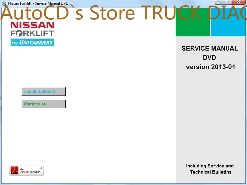

Руководство по обслуживанию вилочного подъема AutoCD 11-2013 для Nissan