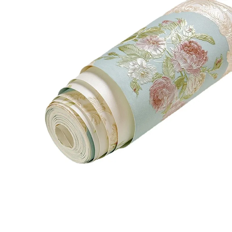 ورق حائط ذاتي اللصق البلد الأمريكي ريترو كوخ نمط صغير الأزهار غرفة المعيشة غرفة نوم ملصقات جدار فاخرة المناظر الطبيعية الخلابة جدار P