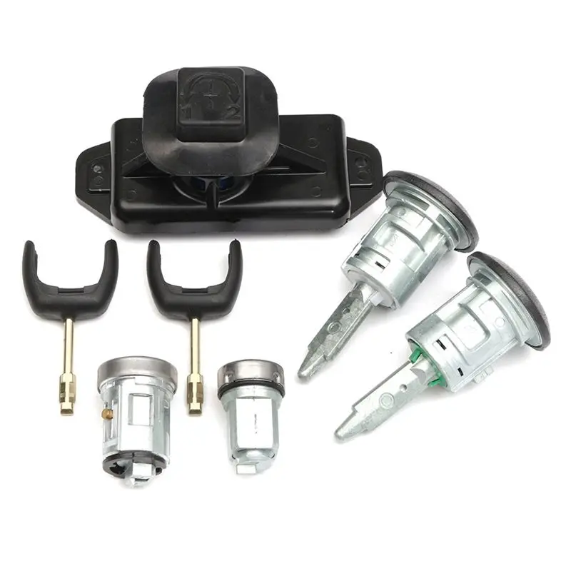 

Classy-Complete Lock Set Door Lock Ignition Lock Cylinder Set 4874508 6C1AV22050XB For Ford Transit MK7 2006-2011