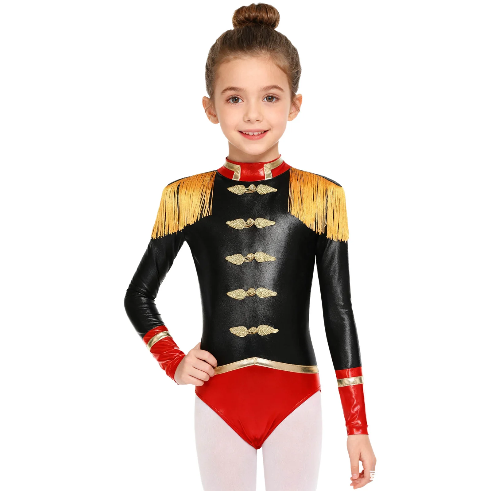 

Carnival Circus Drum Team Performance Uniforms Long Sleeve Patchwork Ringmaster Magician Cosplay Masquerade Costume