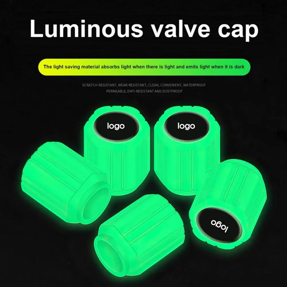 

Крышка клапана компактная, высокая прочность, изысканный внешний вид, Стайлинг шин, светящаяся крышка клапана для автомобиля