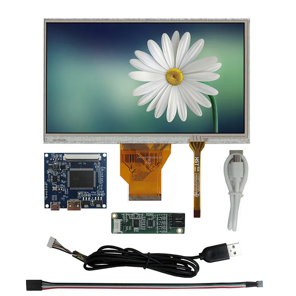 

6.5 Inch 800*480 DIY LCD Display Screen Digitizer Touchscreen Driver Control Board HDMI-Compatible Raspberry Pi Monitor Kit