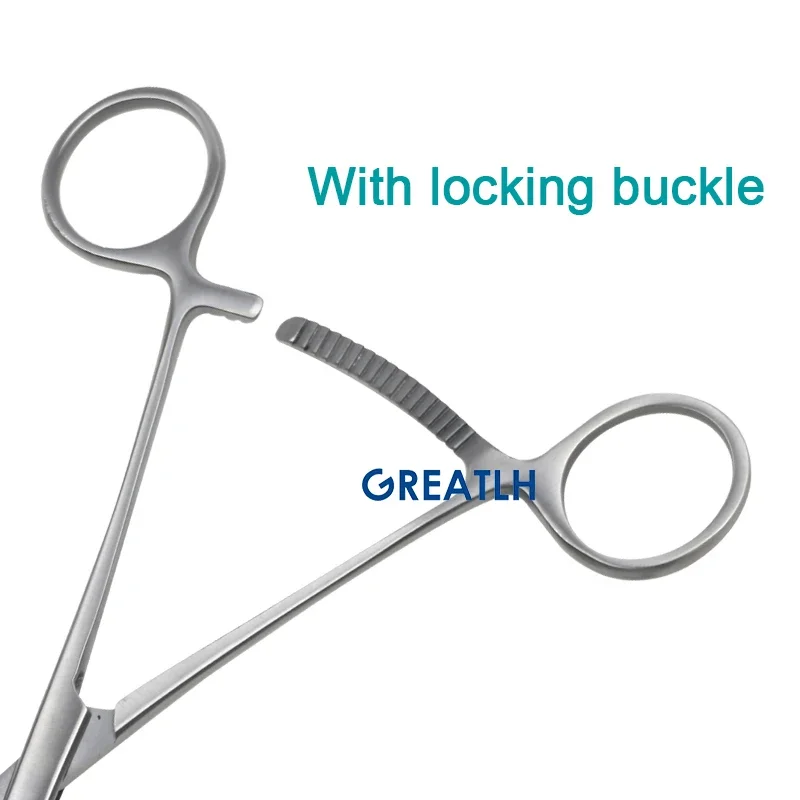 Stainless Steel Reduction Forceps with Ball Tip Bone Locking Forceps Plate Holding Tool Curved Orthopedic Instrument