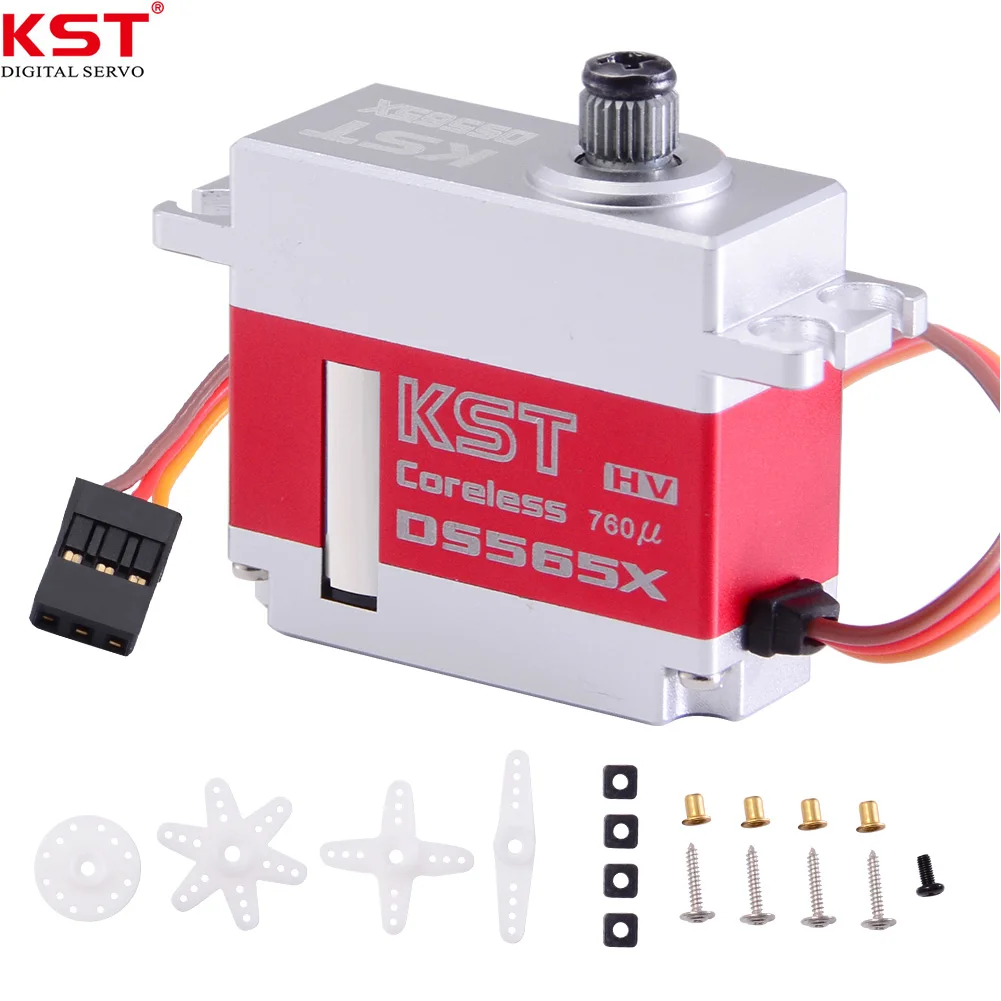 

KST DS565X Servo Motor HV Coreless Digital Metal Gear 8.4V 6kg 0.05sec For UAV 450 500 Helicopter Airplane RC Models