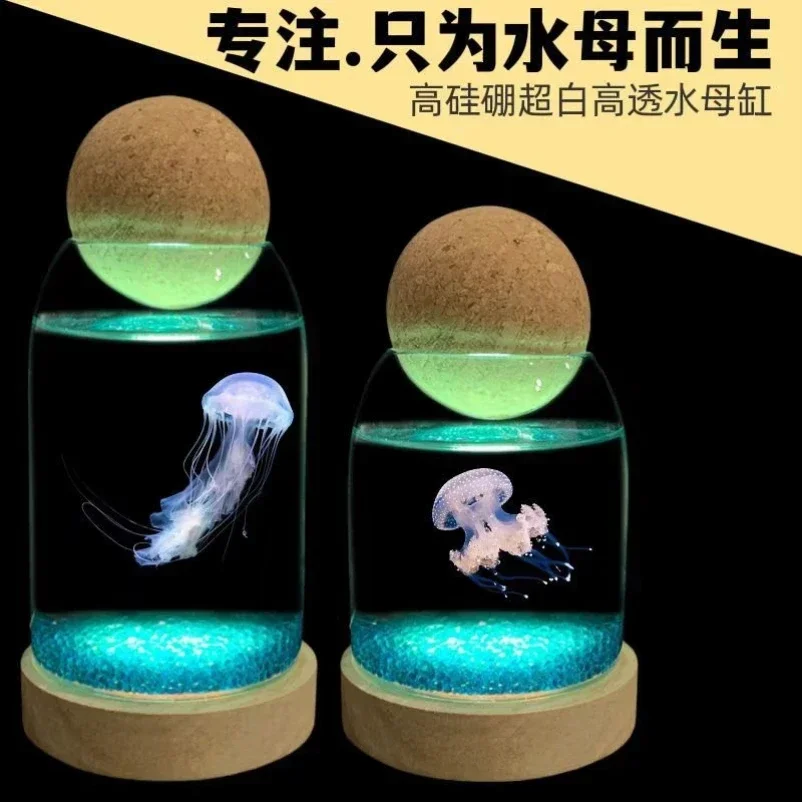 Special Tank for Jellyfish Raising Aquarium Dormitory Lazy Student Desktop Small Animal Pet Mini