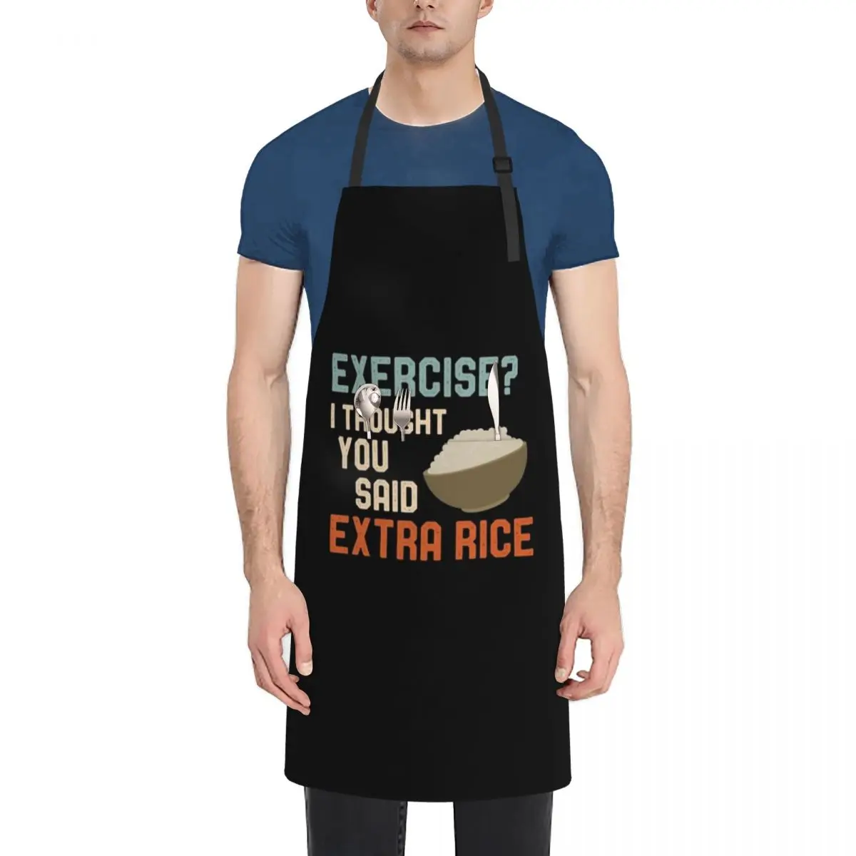 Exercise I Thought You Said Extra Rice Funny Filipino Apron Kitchen Household Items women's work professional hairdressing Apron