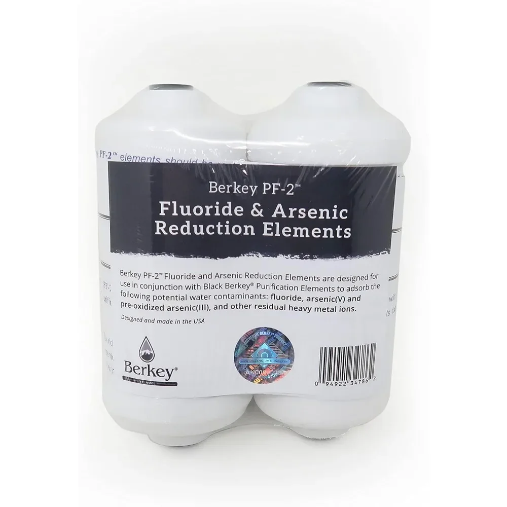 

Fed Water Filter System 3.25 Gallon with 2 Black Berkey Elements, 2 Berkey PF-2 Fluoride and Arsenic Reduction Elements