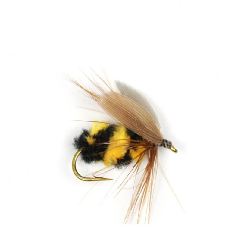 2pcs Artificial Insect Carp Fly Fishing Bait 10# Fishhook 15mm Bee Trout Wobbler Lures Spinner Peche Accessories