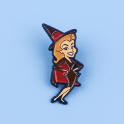 Halloween Witch Cartoon Pin Cute Series Brooches on Clothing Accessories Backpack Alloy Brooch Badge Enamel Lapel Pins