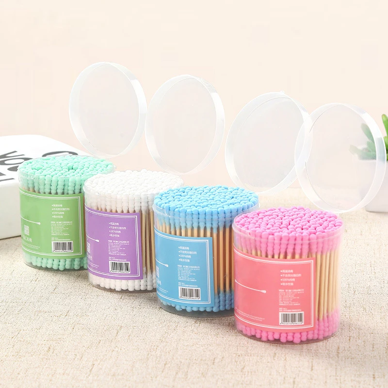 

Sdotter 100pcs/200PCS Bamboo Cotton Swab Wood Sticks Soft Cotton Buds cleaning of ears Tampons Microbrush Cotonete pampons Healt