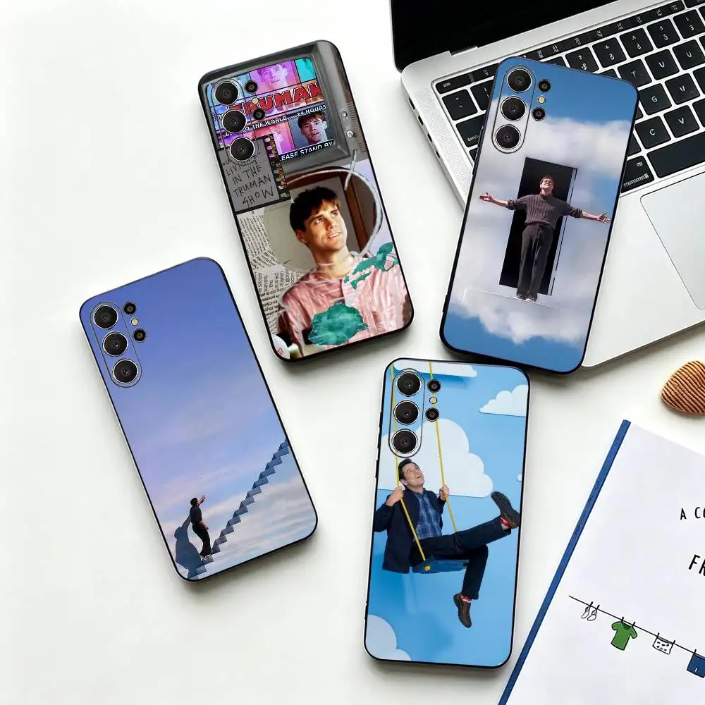 Actor Jim Carrey Black Soft Silicone Phone Case for Samsung Ultra S26, S24, S21, S22, S23, S30, Plus, Lite