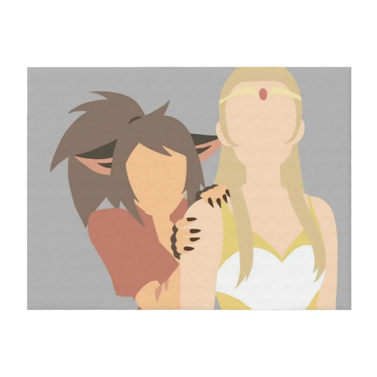 

Future Catradora Vector Art Throw Blanket Blankets Sofas Of Decoration Kid'S Bed linens halloween Blankets