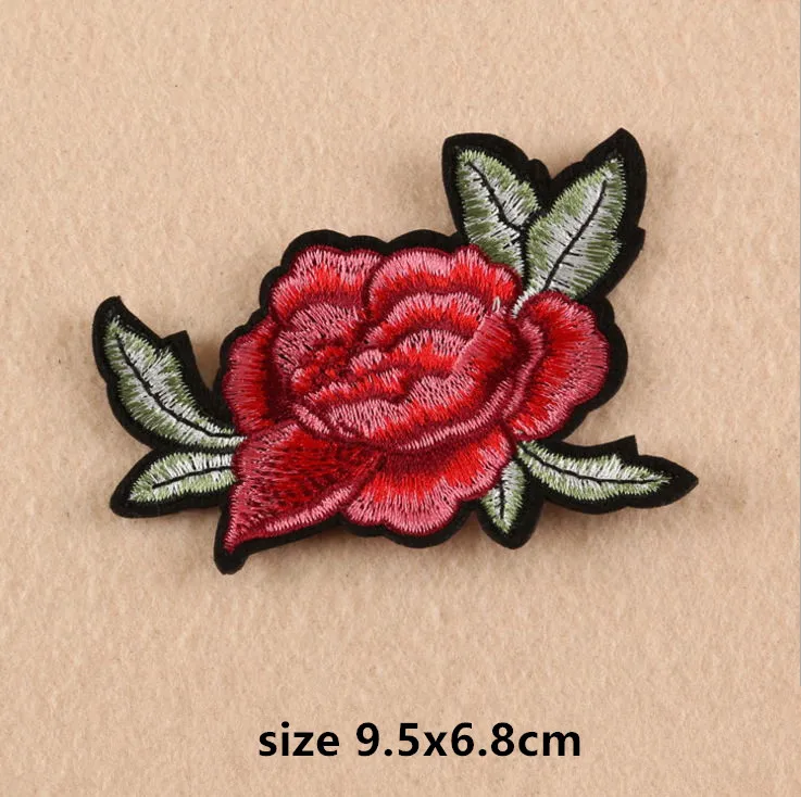 2017 جديد وصول 10 قطع الزهور الشعبية المطرزة التصحيح الحديد على عزر زين سترة التي شيرت قماش نسيج التطريز الإكسسوارات #2