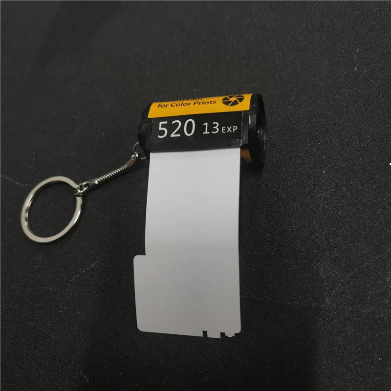 

sublimation blank memory film keychains graduation key ring hot transfer printing material 15pieces/lot