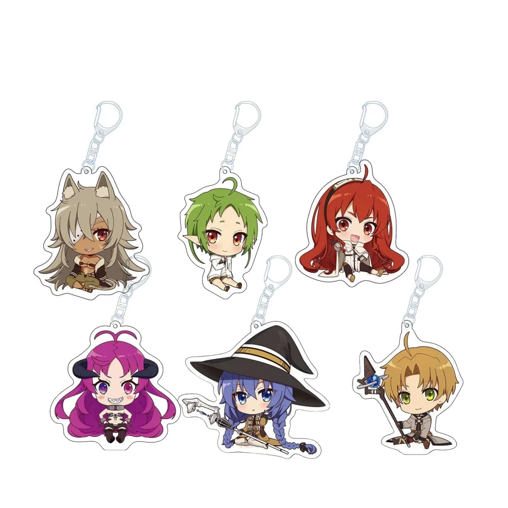 

Loen Anime Store Mushoku Tensei: Jobless ReincarnationRudeus Ghislaine Acrylic Keychain Pendant Ornamen Charm Gifts About 6cm