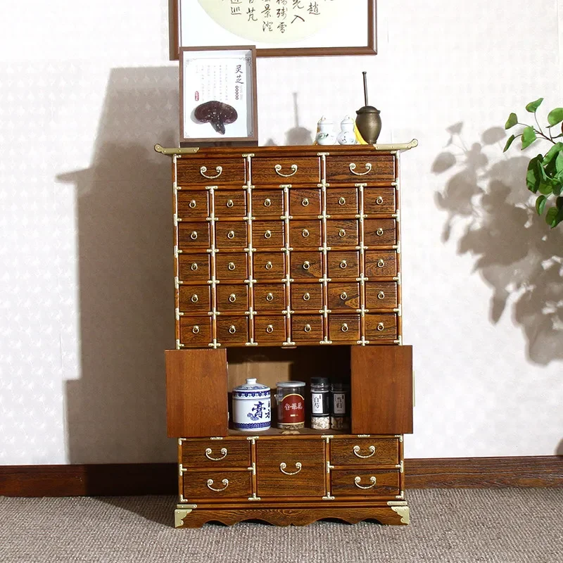 Solid wood traditional Chinese medicine cabinet, household medicinal materials storage, traditional Chinese medicine cabinet