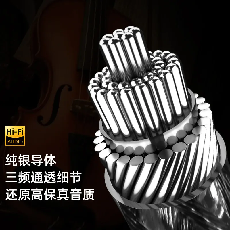 Audio Cables Straight To Elbow Hifi 3.5mm Jack AUX Cable Pure Silver Core 3.5 Earphone Right Angle 90 Degree 2M 1.5M 0.75m 1m