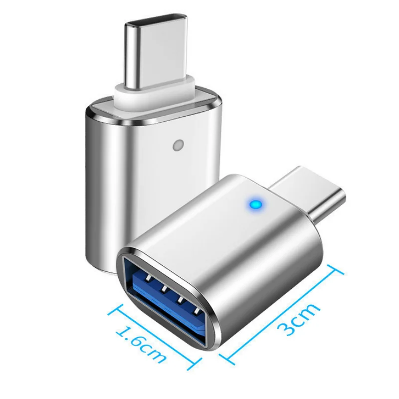 Neuer otg-Adapter für Mobiltelefone mit Atem licht Typ-cusb 3.0 Telefon-Disc-Lesegerät mit Auto-Lade adapter