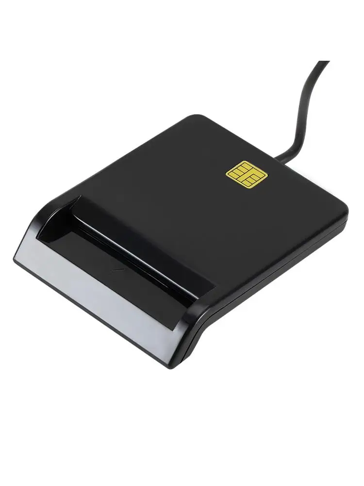 1-10 Stück Tragbarer USB 2.0 Smart Card Reader DNIE ATM CAC IC ID Bankkarten SIM-Karten-Kloner Anschluss für Windows Linux