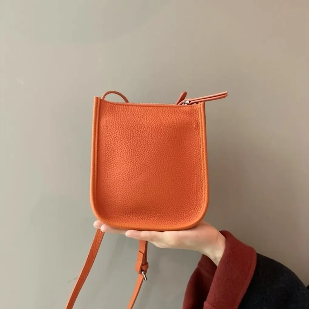 Cowhide genuine leather Luxury handbags female crossbody bags shoulder bag women bags new fashion bag Small phone bag 2026 new