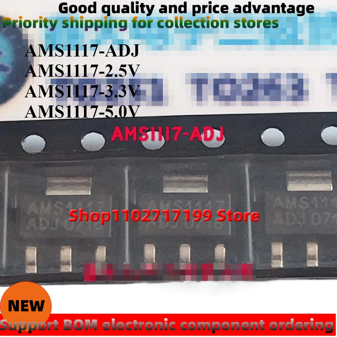 10Pcs/Lot Ams1117-A… - image