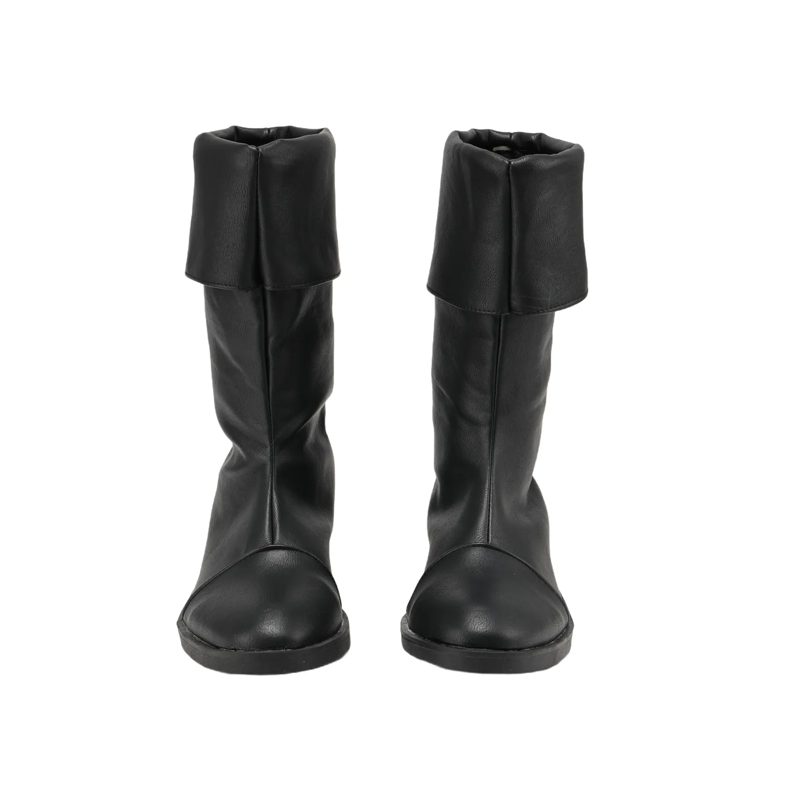 Medieval Unisex Mid-Calf Flat Boots, Viking Gothic Pirate Style Performance Boots, Halloween Cosplay Costume Boots 5