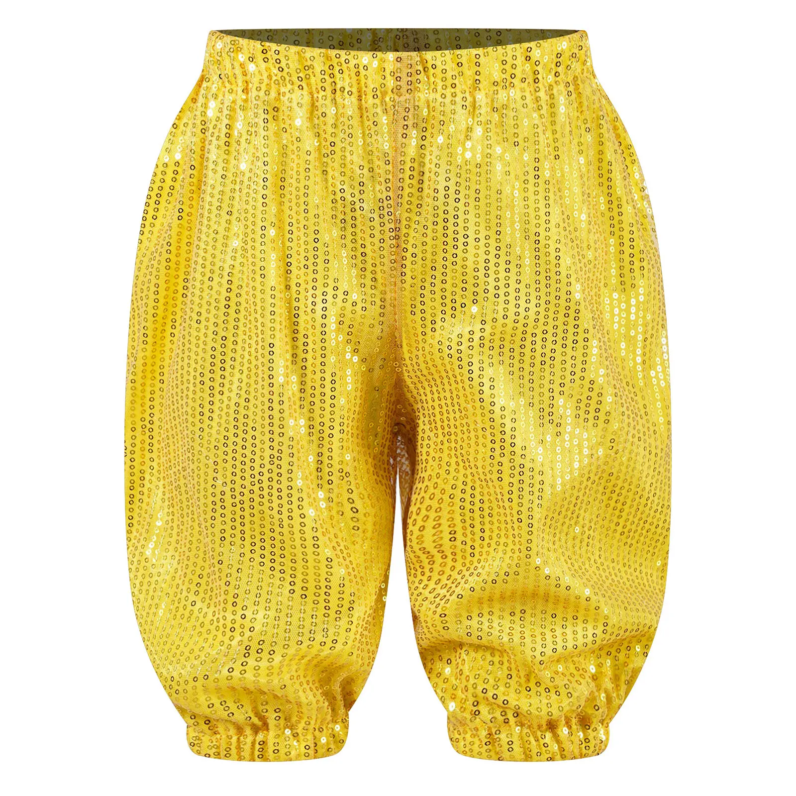 

Kids Girls Boys Jazz Hip Hop Dance Costumes Elastic Waistband Sequins Shorts Cheerleading Stage Performance Street Dancewear