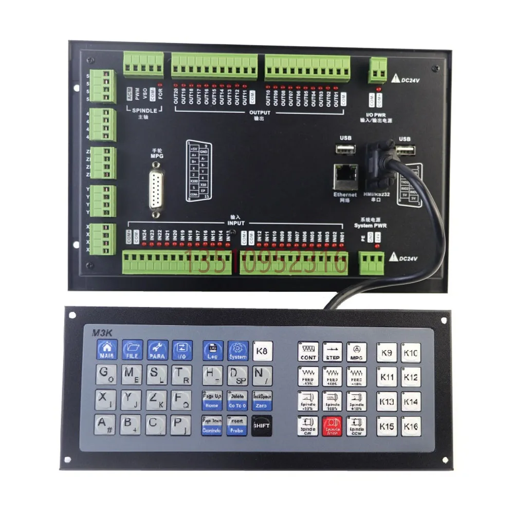 Ddcs-expert New Upgrade 3axis/4axis/5axis Cnc Offline, Independent Motion Controller With M3k Keyboard