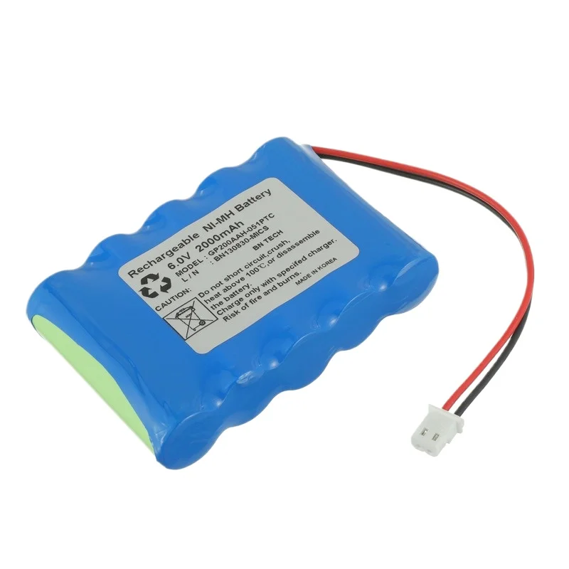 GP200AAH-051PTC High Quality Medical Battery 6V 2000mAh for NONIN Yan Brand MP111 Nonin 8500 Blood Oxygen Meter Battery