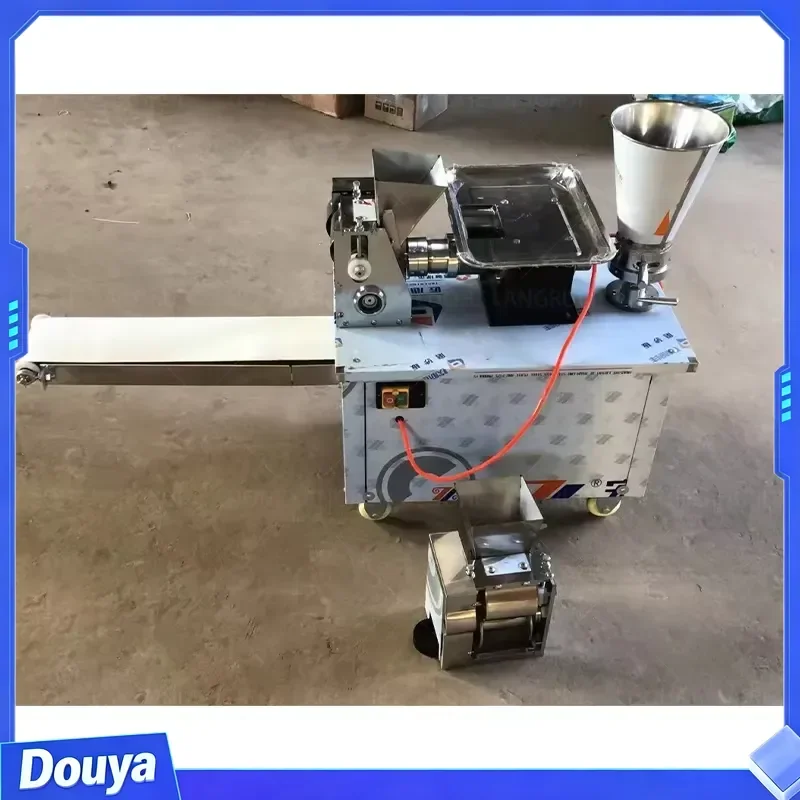 The price of a stainless steel automatic meat filling roll mini dumpling machine with motor as the core component for home