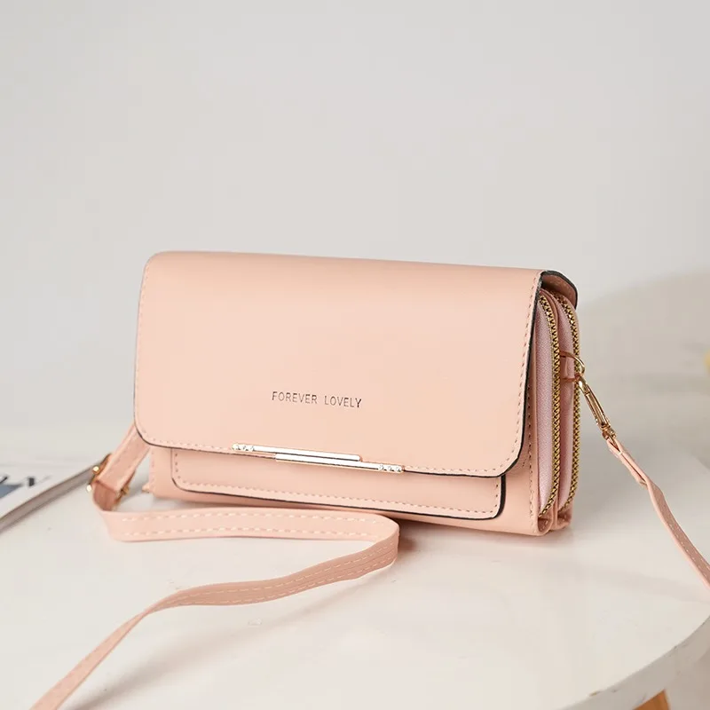 Damen Lange Geldbörse Koreanische Version Umhängetasche Doppelreißverschluss Große Kapazität Clutch-Tasche Schulter-Handtasche Damen Handytasche – Detail 30