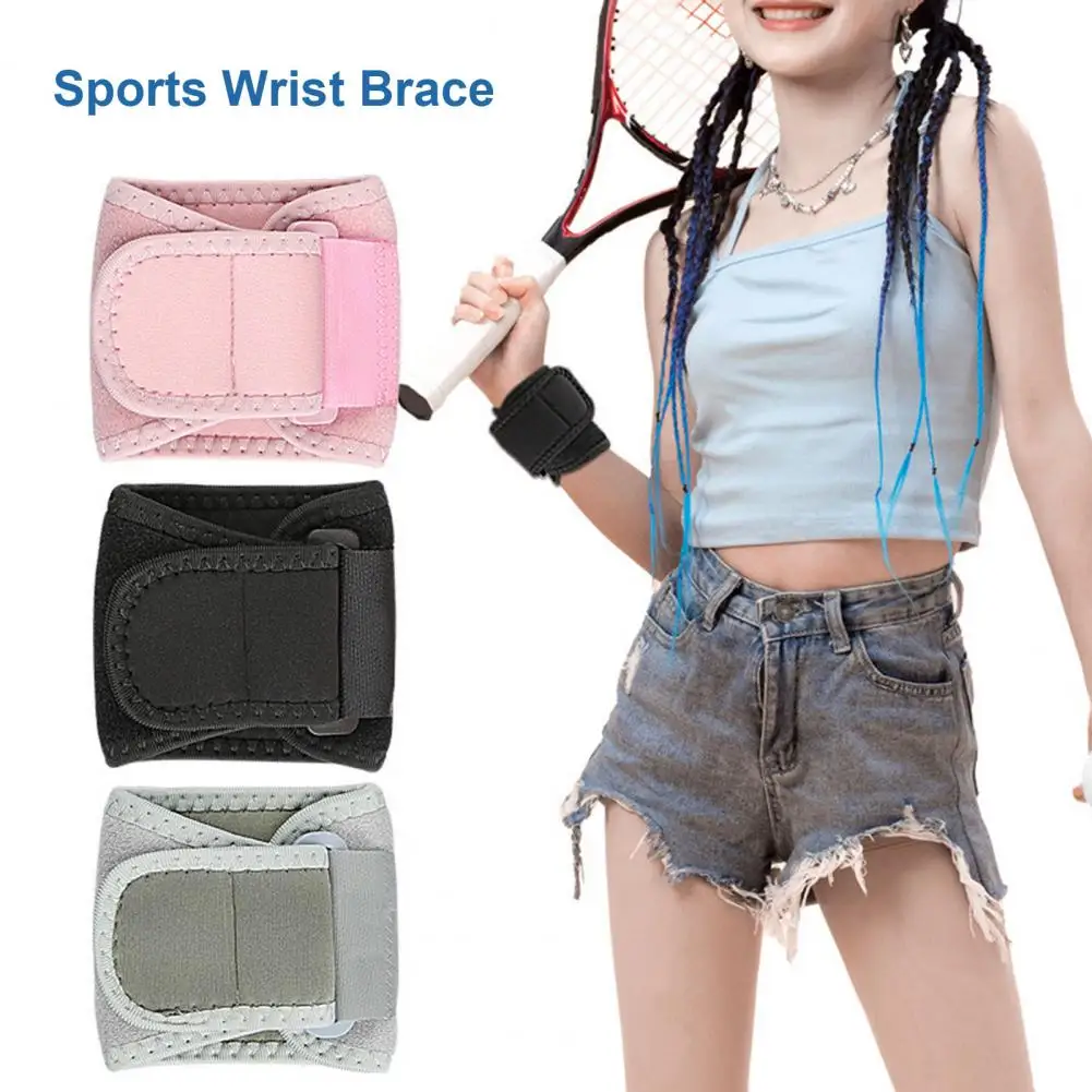 Wrist Brace Adjustable Fastener Tape Design Breathable Fabric Wrist Compression Strap Sports Wrist Wrap For Men Women 손목밴드