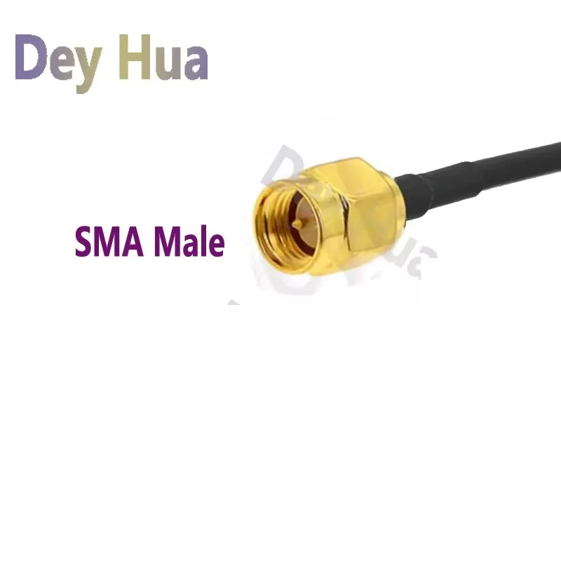 SMAJ- SMAJ, SMA-J male plug to SMA-J male plug RG316 RF jumper tail 4in, 6in ,8in, 1TF ~ 10TF