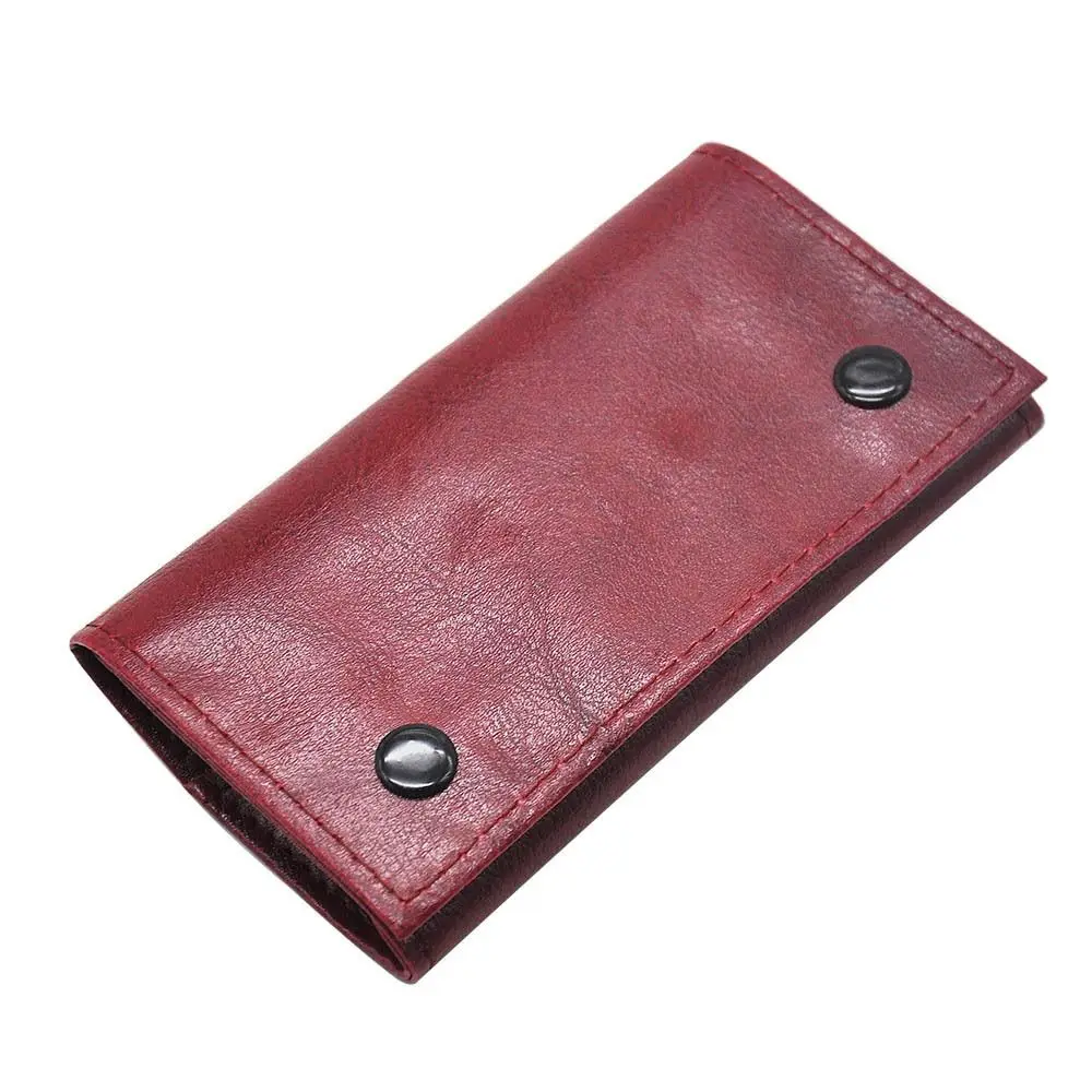 

Concise PU Leather Pocket Phone Pouch Lightweight Double-layer Mini Wallet Bag Portable Vintage Phone Bag Cell Phone