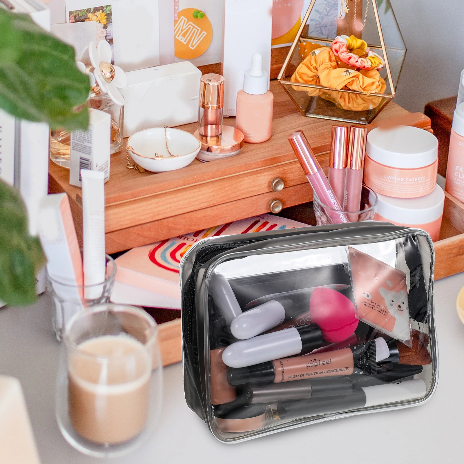 

1 Set Ladies Durable Makeup Supplies All-In-One Multi-Purpose Kit For Women Smooth Bristles Makeup Brush Kit
