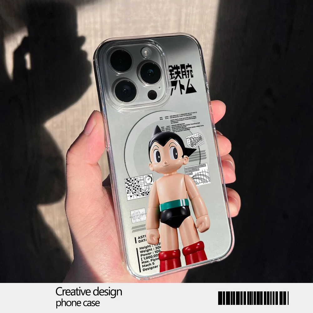 Cartoon Astro Boy Phone Case for iPhone 12 11 13 14 15 16 Max Pro Plus Magsafe Magnetic Wireless Cover