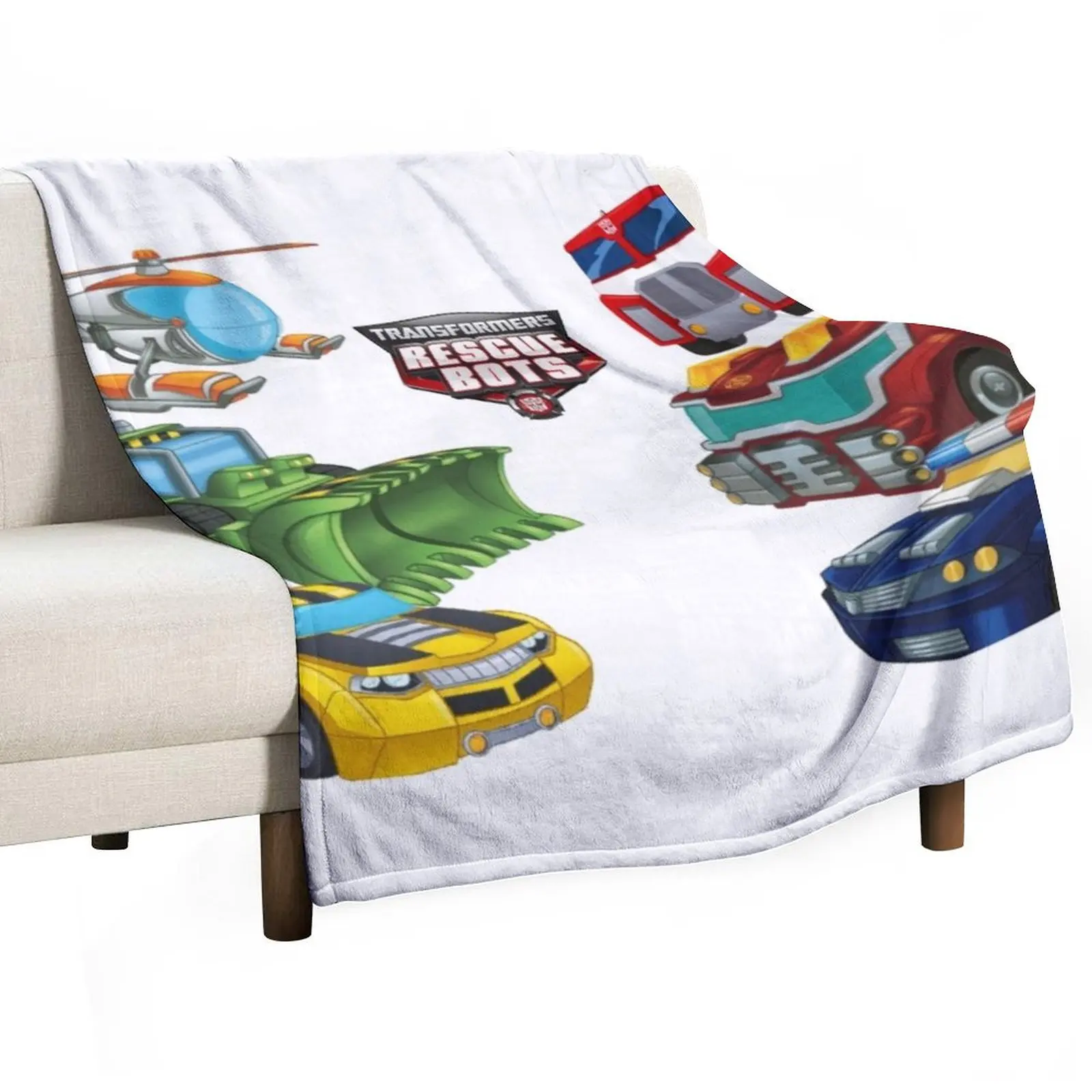 

Transformers Rescue Bots Vechicles Throw Blanket Polar Stuffeds Blankets