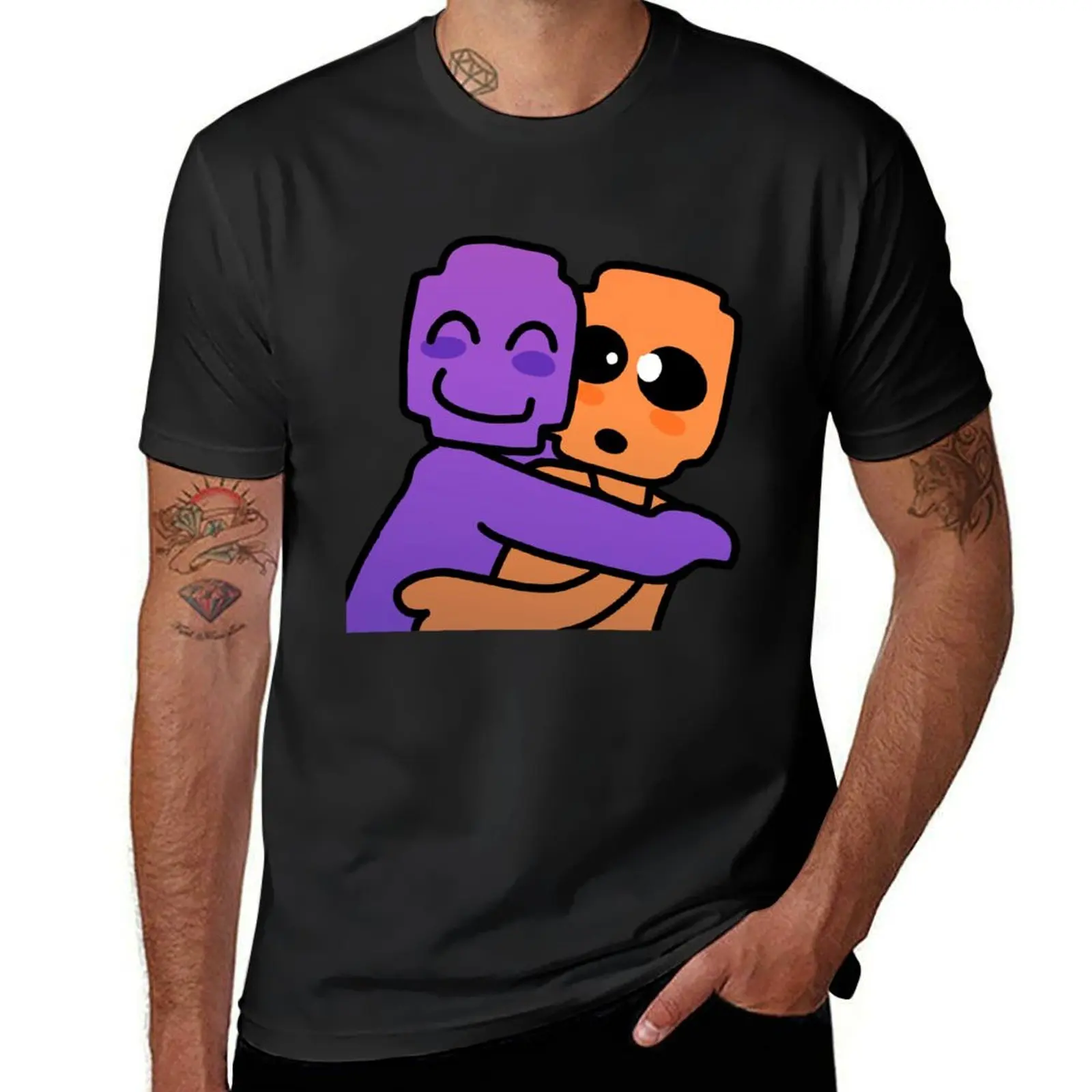 

davesport T-Shirt blacks summer tops plus size tops t shirts for men pack