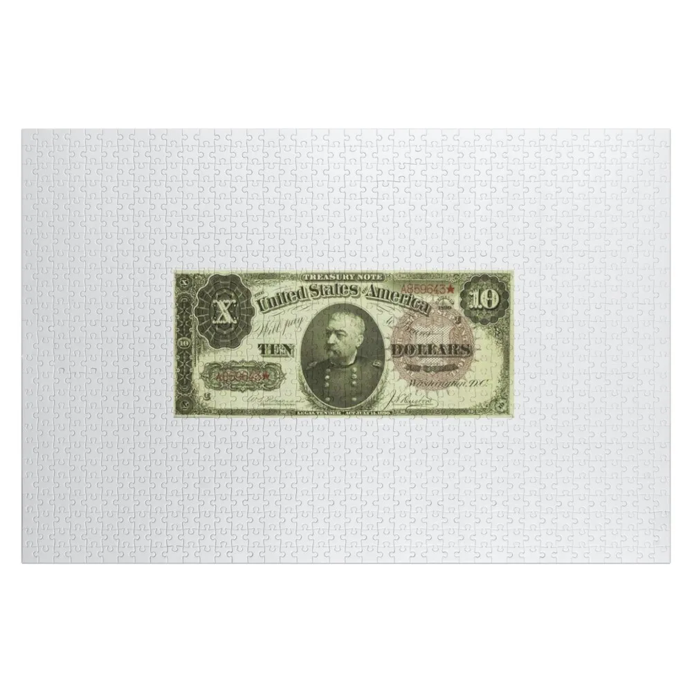 

1890 Ten dollar coin note Jigsaw Puzzle Custom Photo Animal Picture Customizeds For Kids Puzzle