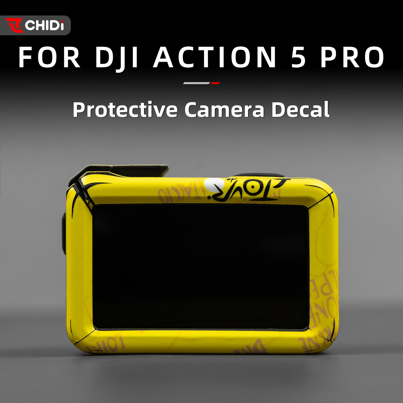 

For DJI Action 5 Pro Heavy-Duty Anti-Wear Stickers Easy-Install 3M Adhesive Stylish Decor Motorcycle Accessory Protective Film